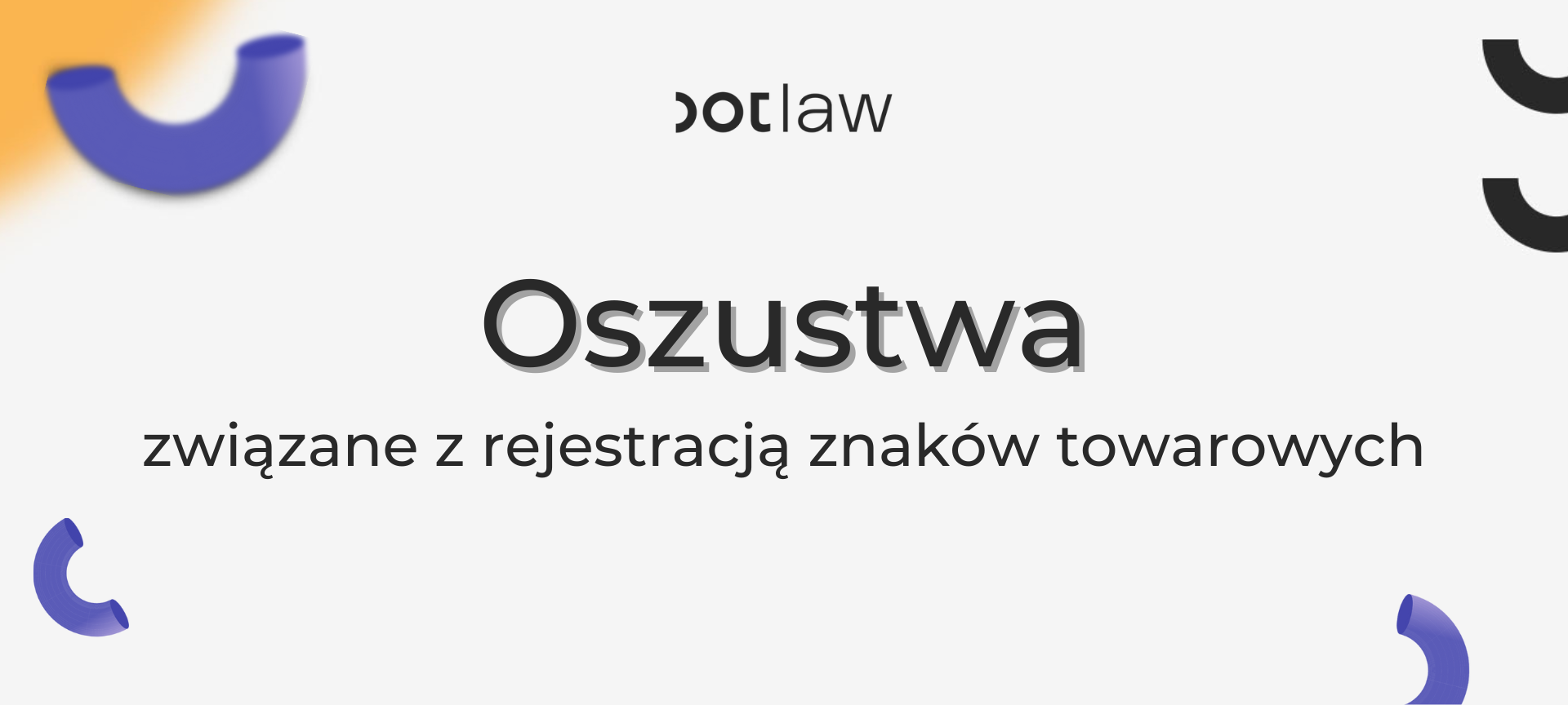 Oszustwa - rejestracja znaków towarowych, okładka